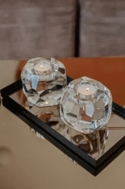 Storm T-Light Candle Holder - Clear Single