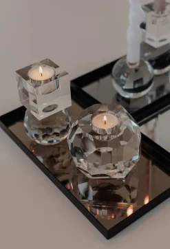 Storm T-Light Candle Holder - Clear Single