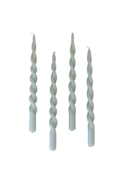 The Curly Candle Collection - Packed with 4 Pieces per box - Essential Emerald Fully Curled