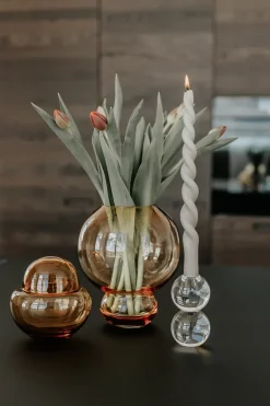 The Curly Candle Collection - Packed with 4 Pieces per box - Thunder Grey Fully Curled