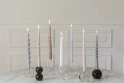 The Curly Candle Collection - Packed with 4 Pieces per box - Blossom Blush Middle Curled