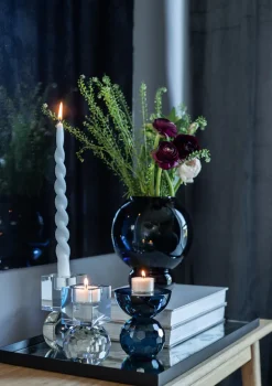 The Curly Candle Collection - Packed with 4 Pieces per box - Mighty Blue Fully Curled