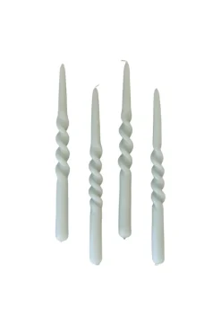 The Curly Candle Collection - Packed with 4 Pieces per box - Essential Emerald Middle Curled