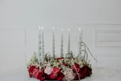 The Curly Candle Collection - Packed with 4 Pieces per box - Essential Emerald Middle Curled