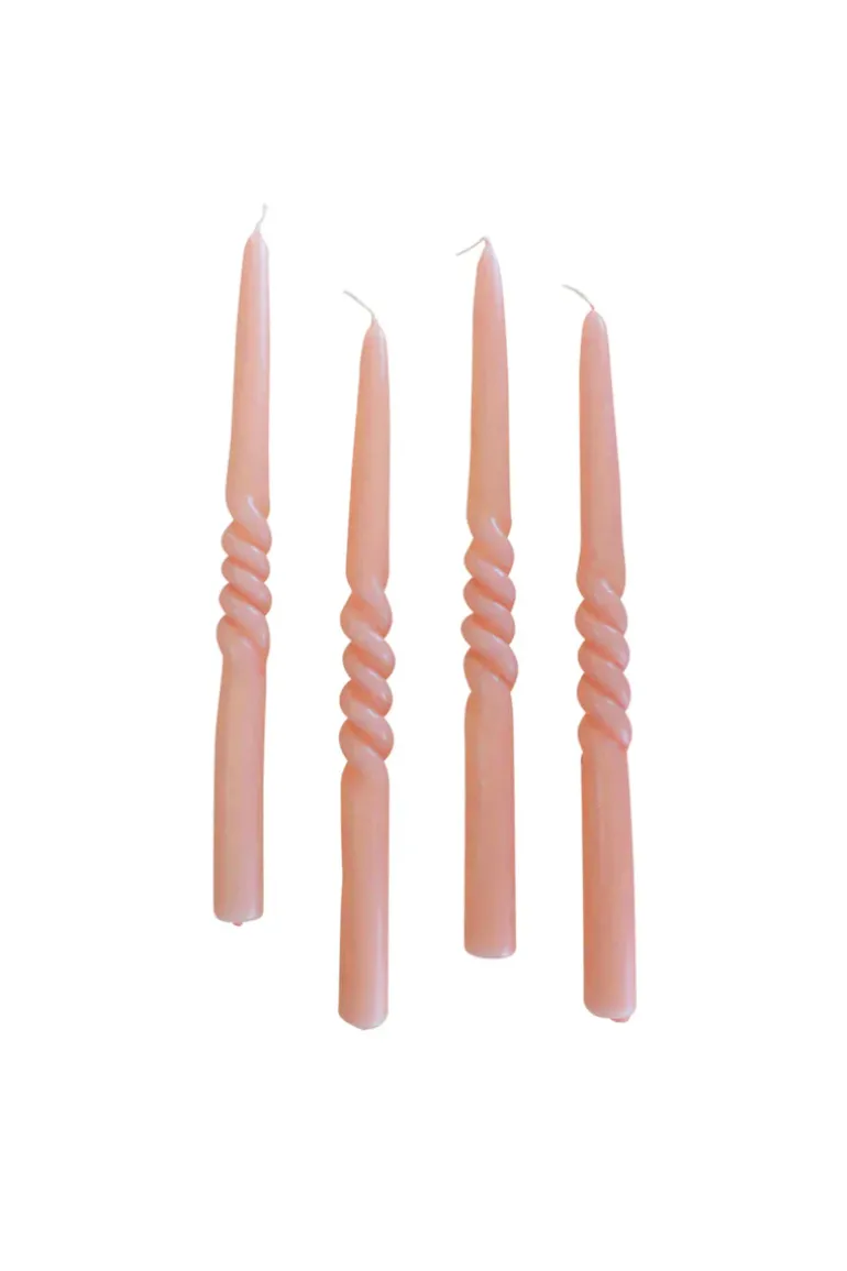 The Curly Candle Collection - Packed with 4 Pieces per box - Canyon Candy Middle Curled