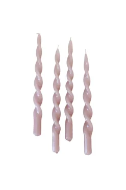 The Glossy Candle Collection - Packed with 4 pieces per box - Blossom Blush Fully Curled