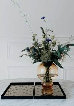 The Herringbone Tray - Bronze Medium