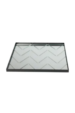 The Herringbone Tray - Clear Square