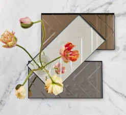 The Herringbone Tray - Grey Medium