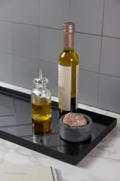 The Herringbone Tray - Grey Medium