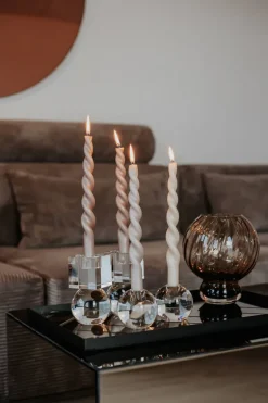 The Pearl Candle Collection - Packed with 4 Pieces per box - Bloom Pearl Fully Curled