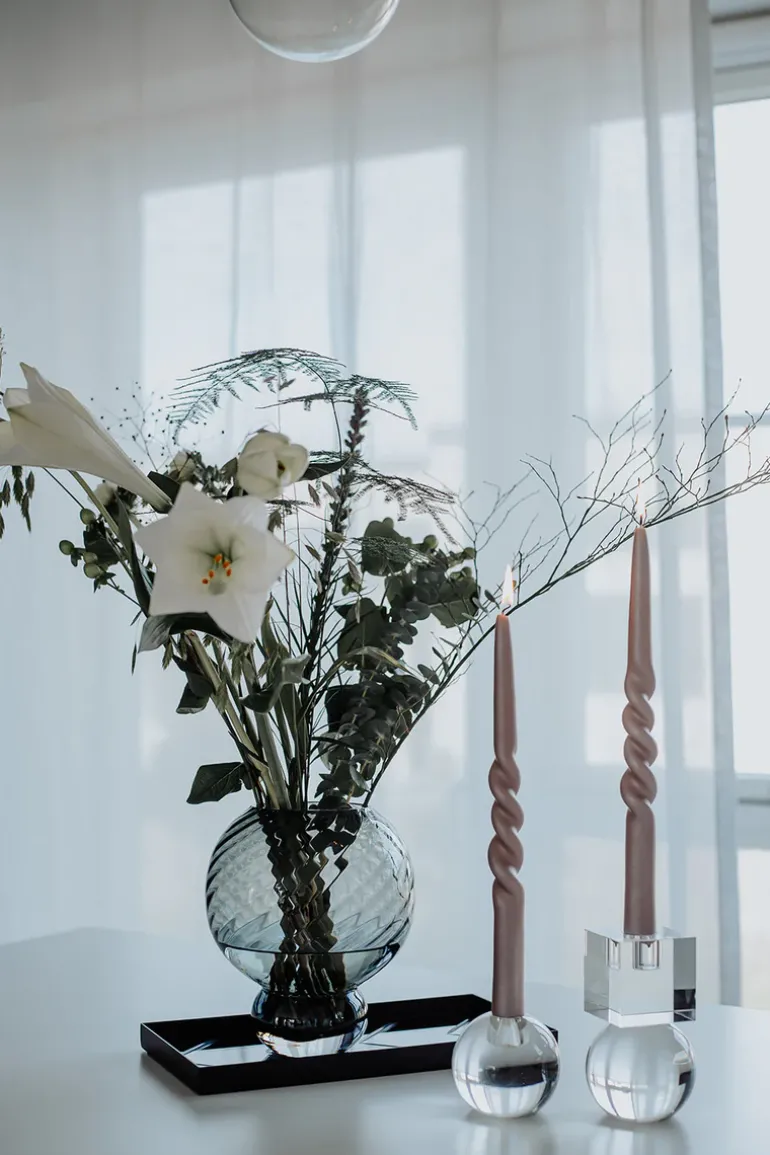 The Pearl Candle Collection - Packed with 4 Pieces per box - Major Mahoni Middle Curled