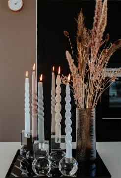 The Pearl Candle Collection - Packed with 4 Pieces per box - Major Mahoni Middle Curled