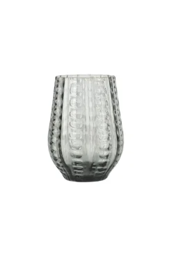 Twisted Drinking Glass - Grey