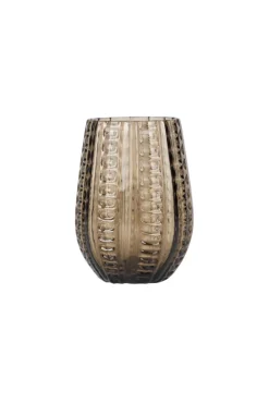 Twisted Drinking Glass - Smoke